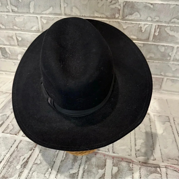 Mondial Vintage Wide Brim Fedora Black Hat Made for Fuch’s Hats Beni Brak - Picture 3 of 12